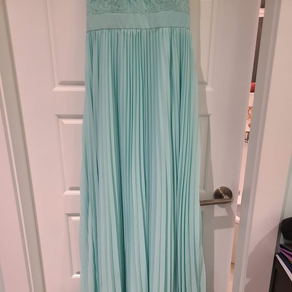 Mint Floor Length Gown - Picture 2 of 10